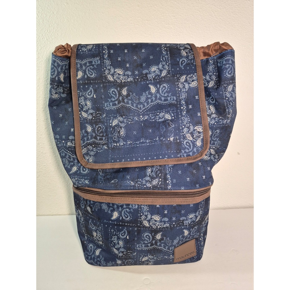 Maurices Blue Bandana day pack backpack with lunch box  cooler